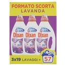 DIXAN Liquido Lavanda 360° Tripack 57 Lav. (3x19)